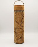 Gourde / thermos en bambou 500ml , motif Gingko Biloba - AztekaFR